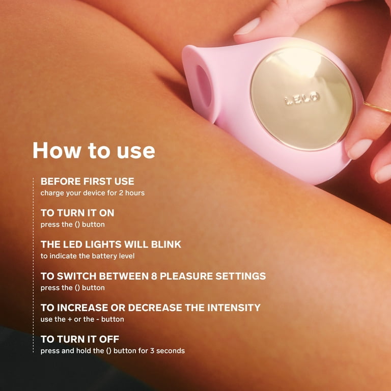 LELO SILA Clitoral Stimulator Suction Toy for Women with 8 Settings, Pink
