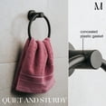 thumbnail image 5 of Marmolux Acc Juego De Accesorios De Baño De 2 Piezas, Color Negro Mate, Soporte Para Toallas De Mano Para Pared De Baño + Soporte De Pared Para Papel Higiénico Negro | Toallero, Perchero, Juego De Bañ, 5 of 5