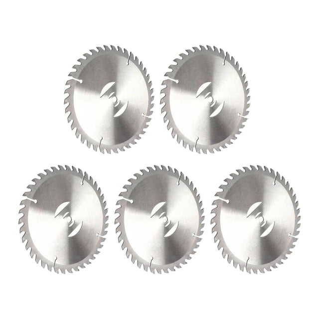 Accesorio para cortacésped eléctrico, cuchillas para cortar césped, ajuste de 5mm, orificio de instalación, cuchilla cortadora de jardín de acero inox 5 piezas redondas.
