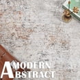 thumbnail image 2 of Corredor de alfombra Jinchan Lavable Moderna Abstracta 2x6 pies Taupe, 2 of 7