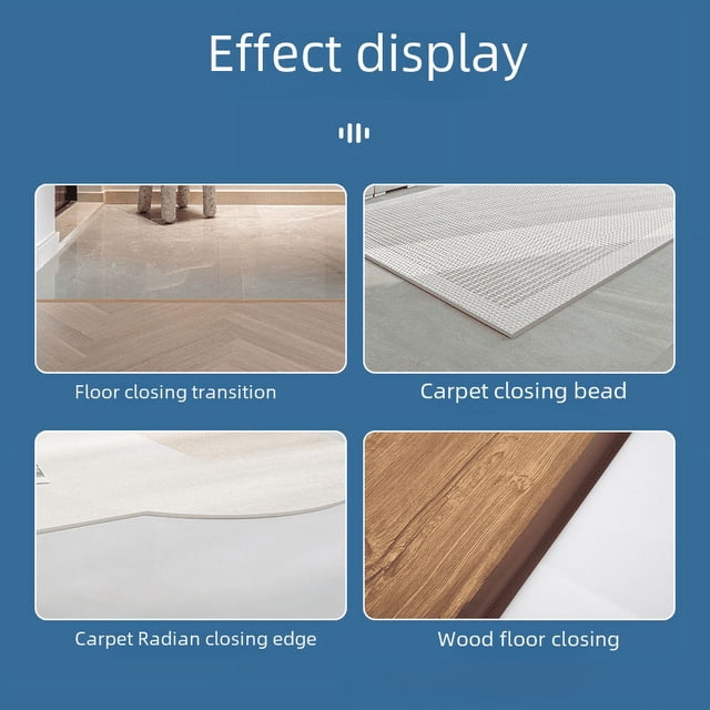Banda de borde autoadhesiva para pisos de madera maciza, banda de borde para alfombra, fijación al suelo, línea decorativa de goma suave resistente al desgaste