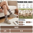 thumbnail image 5 of Loritta Wool Socks for Women, 6 Pairs Ladies Cozy Boot Winter Thermal Warm Thick Socks Size 5-9, 5 of 10