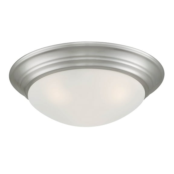 Designers Fountain Tap 2 Light Brushed Nickel Flush Mount Ceiling Light, 1360M-BN