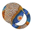 thumbnail image 2 of KLL Colorful Dot Art Fish Round Bar Chair Cushion Cover 14 inch ,Bar Stool Protector with Elastic, Soft Washable, 2 of 6