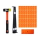 thumbnail image 5 of Juego de instalación de pisos de madera laminada, 43 Uds., con espaciadores, resistente, barra de tracción, mazo con mango de fibra de vidrio de alta Bloque naranja Macarena Instalación de pisos, 5 of 8