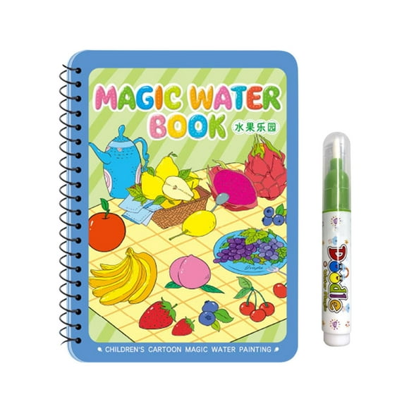 Cagogo Moins de 5$ 3 Pcs Dessin à l'Eau Roman, 5ml Peinture à l'Eau Roman pour Enfants, Ensemble de Peinture Magique, Peinture à l'Aquarelle Répétée, Roman de Dessin pour Enfants, Jouet Éducatif