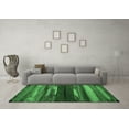 thumbnail image 3 of Ahgly Company Indoor Round Oriental Emerald Green Modern Area Rugs, 8' Round, 3 of 4
