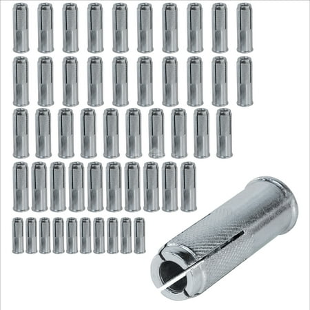 

Highcraft 3/8” Drop-In Anchors Zinc Plated Steel Knurled 50 Pk