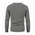 thumbnail image 4 of Zimjoy Mens Cardigan Sweaters Casual Button Up V Neck Sweaters Long Sleeve Open Front Slim Fit Cardigan Lightweight Fall Clothes with Pocket, Dark Gray 3XL, 4 of 6