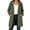 Army Green, variant on VSSSJ Women's Zip Up Long Hoodie Jacket Fall Casual Long Sleeve Adjustable Drawstring Waist Hooded Sweatshirt Outerwear with Pockets Khaki XXL