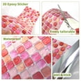 thumbnail image 6 of 3D Mosaic Tile Sticker Removable Wallpaper Tile Green, 3D Self Adhesive Wall Tiles Bathroom Wall Tiles for Kitchen Backsplash PVC Square Decorative Vinyl Tile Decals 1Pc, 6 of 7