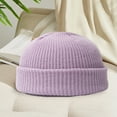 thumbnail image 4 of Winter Unisex Hat Knitted Stretchy Dome Hat Thick Solid Color Ear Warm Daily Wear Cap Outdoor Skiing Cap, 4 of 8