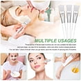 thumbnail image 7 of 5 Pieces Face-Mask Brush Facial Applicator Brushes Esthetician Brushes Tools with Clear Plastic Handle for Skin Care - white hair, 7 of 7