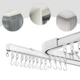 thumbnail image 2 of Curtain Track Rail System Set for Ceiling Room Divider Privacy 12ft-18ft Heavy Duty with Hooks, 2 of 12