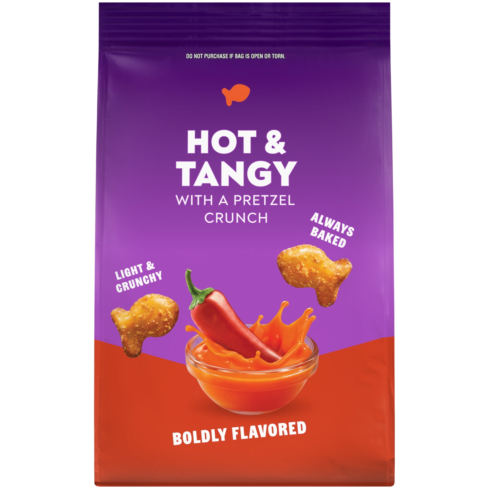 Goldfish Hot Buffalo Seasoned Pretzels, 8 Ounce Bag