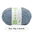 thumbnail image 6 of NIBOLOG 1 Roll 4 Strand Woolen Yarn - Super Soft DIY Wear Resistant Milk Cotton Knitting Wool, 6 of 8