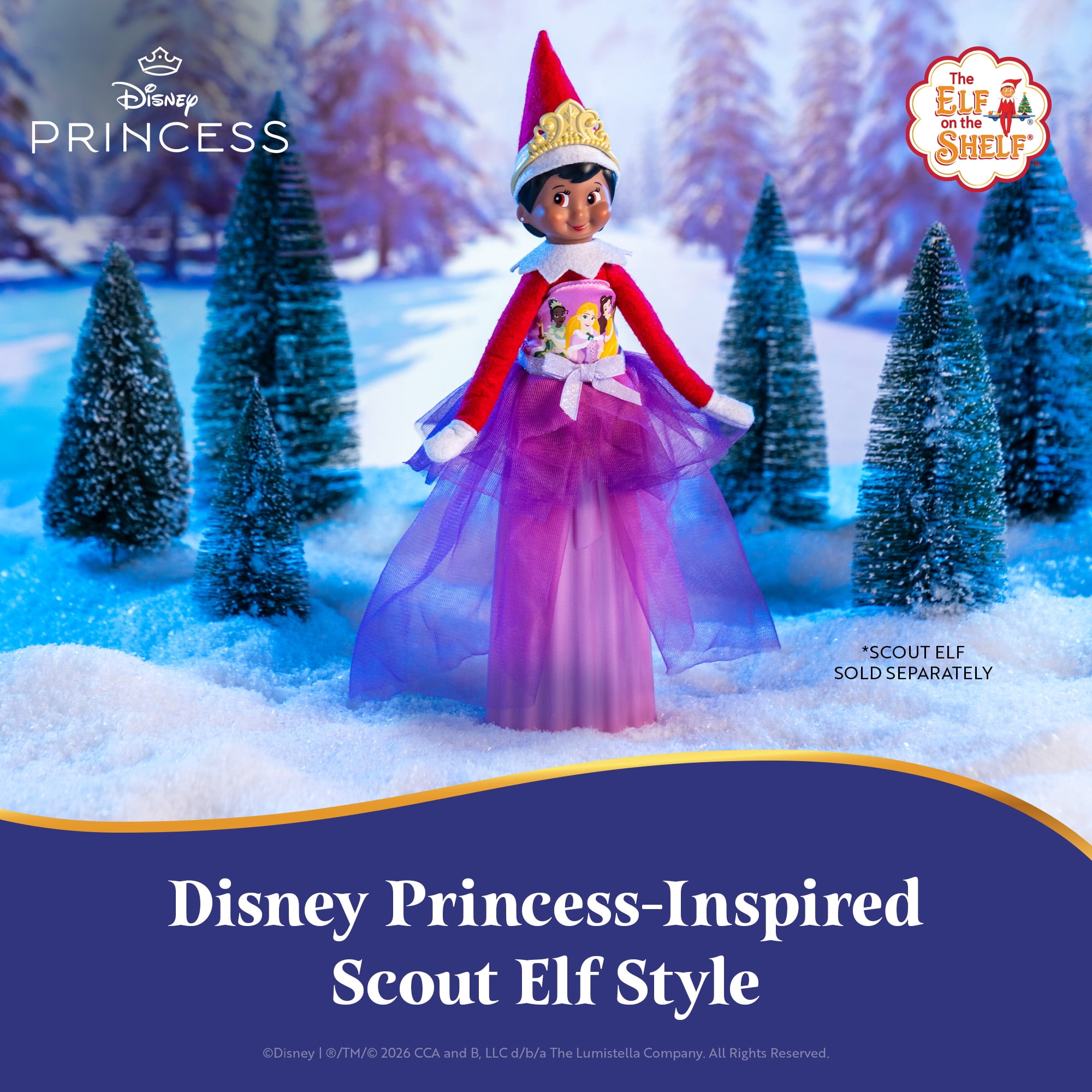 The Elf on the Shelf Disney Princess 2-in-1 Get Ready Set - Scout Elf Not Included