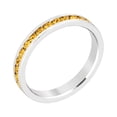 thumbnail image 2 of Stylish Stackables with Yellow CZ Ring- Size : 10, 2 of 4