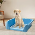 thumbnail image 6 of perfeclan Portable Pet Potty Trainer with Detachable Post for Small Animals , Blue, 51cmx45cmx15cm, 6 of 9
