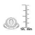 thumbnail image 3 of SuperJeweler O Initial Diamond Ring In Sterling Silver For Women, 3 of 3