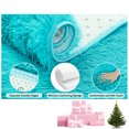 thumbnail image 5 of Socofuz 5x7ft Modern Super Soft Fluffy Plush Rug for Bedroom Faux Fur Cozy Carpet for Girls Kids Bedroom Light Blue, 5 of 6