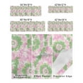 thumbnail image 2 of Watercolor Pink Green Swirling Floral Window Valances for Kitchen,Rod Pocket Valance Privacy Small Curtain,Abstract Ethnic Art Window Treatment Drapes for Bedroom Laundry Room Farmhouse Home Decor, 2 of 8