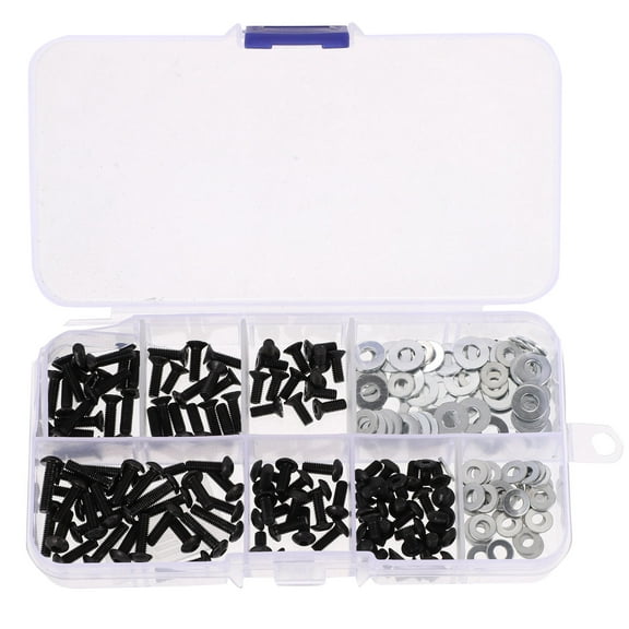 HOMEMAXS 1 Set Remote Control Car Repair Screws Round Flat Head Screws Kit Tiny Screws with Gaskets