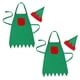 thumbnail image 5 of 2 juegos de delantal y gorro de elfo, delantal de cocina, divertido delantal sin mangas para servir, 5 of 7