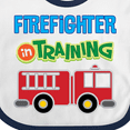 thumbnail image 4 of Inktastic Future Firefighter Kids Fireman Boys Baby Bib, 4 of 4