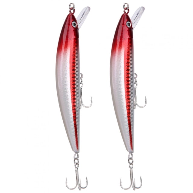 Señuelo de pececillo que se hunde, placa de lengua, simulación Artificial, cebo realista, aparejos de pesca, 2 uds.
