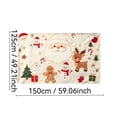 thumbnail image 7 of Fegute Christmas Flannel Throw Blanket Soft Cozy Festive Design for Living Room Couch Bed Perfect for Holiday Decor Gift 150*125cm, 7 of 7