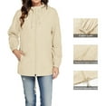 thumbnail image 2 of WILLBEST Casual Outfits for Women Womens Hoodie Lightweight Rain Coat Solid Pockets Zipper Jacket Workout Outdoor Windproof Windbreaker Jacket, 2 of 9
