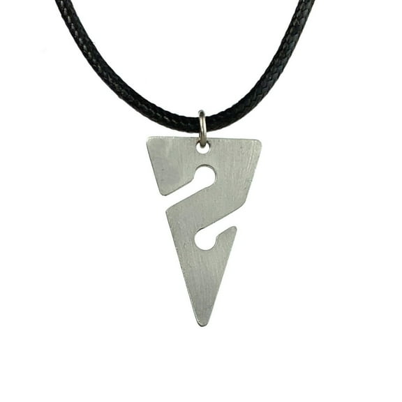 Cave Diving Pewter Pendant Necklace- Line Arrow Charm | Cave Diver Line Marker For Men and Women | Gifts For Divers