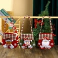 thumbnail image 5 of Christmas Drawstring Candy Bags, Festive Holiday Gift Bags,Xmas Goodie Bags, Party Favors, Cookie & Chocolate Storage, Reusable and Washable Cloth Gift Pouch for Xmas Decorations(Santa), 5 of 8