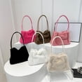 thumbnail image 3 of Giaone Fashionable Soft Plush Bucket Bag for Ladies Commuters Shoulder Handbag, 3 of 20