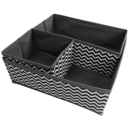 

Fabric Dresser Drawer Dividers Set of 8 Wardrobe Closet Organizers Foldable Storage Box for Socks Underwear Bras Ties Toys
