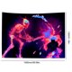 thumbnail image 3 of Póster de pared Trippy reactivo UV, tapiz de decoración de habitación Hippie, tapiz de pared de esqueleto, 3 of 6