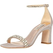 Badgley Mischka Womens Harriet Heeled Sandal 8.5 Rose Gold
