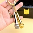 thumbnail image 3 of UNTERING Keychain Microphone Pendant Keychain Simulation Mic Shaped Keyring Fashionable Bag Charm Stylish Accessory for Music Lovers, 3 of 8