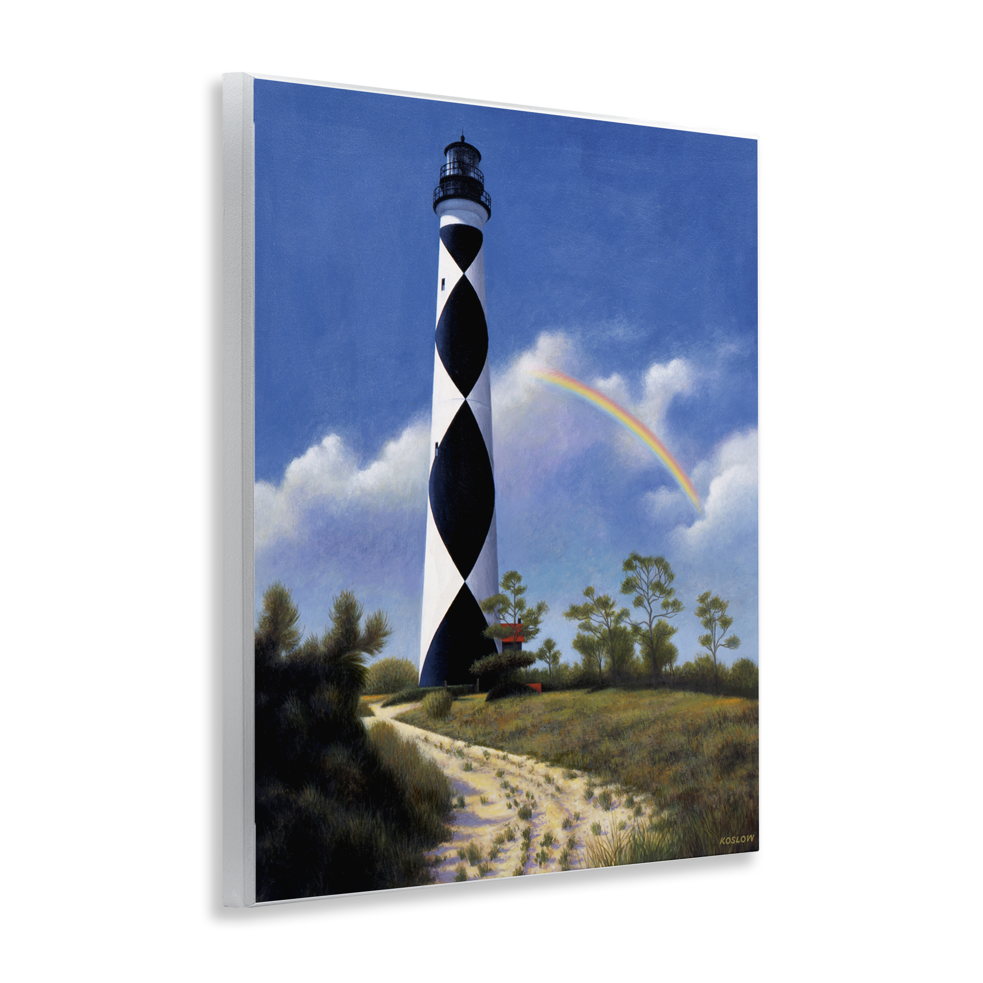 North Carolina Cape Lookout Wall Plaque Art, design by Wind River Studios