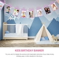 thumbnail image 5 of UPGRATOR Happy Birthday Banner Photo Folder Pink Handmade Decorate Walls 1Set for Parents Outdoor Use, 5 of 5