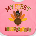 thumbnail image 4 of Inktastic My First Thanksgiving Day Turkey Boys or Girls Baby Bib, 4 of 4