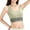 Green, variant on Sports Jelly Bras for Women U Neck Wide Strap Print Design Workout Tank lette Underwear Strapless Bra