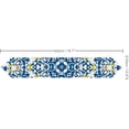 thumbnail image 3 of SKYSONIC Table Runner Portuguese Tiles Design Washable Table Cloth Runner for Holiday Home Wedding Table Top Decoration 13x90 Inches, 3 of 3