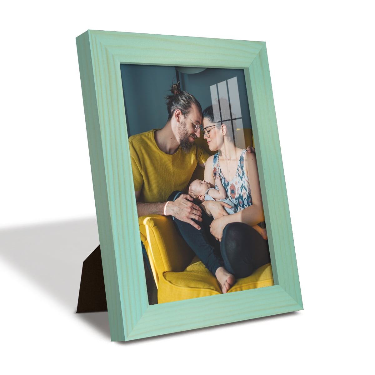 5x7 Wood Grain Picture Frame - Palegreen