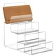 thumbnail image 4 of Exhibidor de acrílico transparente multiusos de cuatro niveles, estante elevador para tiendas minoristas y hogar., 4 of 7