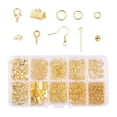 thumbnail image 3 of Suministros para la fabricación de joyas Juego de fabricación de pendientes Accesorios de reparación de joyas con anillos de salto abiertos Hallazgos Dorado Sunnimix Anillos de salto abiertos, 3 of 8