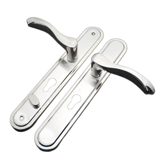 Manijas de seguridad para puertas, accesorio de acero inoxidable, elegante, portátil, resistente al viento. Apertura derecha