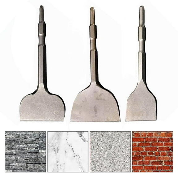 Hex Shank Electric Hammer Drill Bit Groove Flat Chisel Masonry Forimpact Drill 17*280*75 Fangkenuo