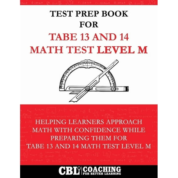 Test Prep Book For TABE 13 and 14 Math Test Level M, (Paperback)